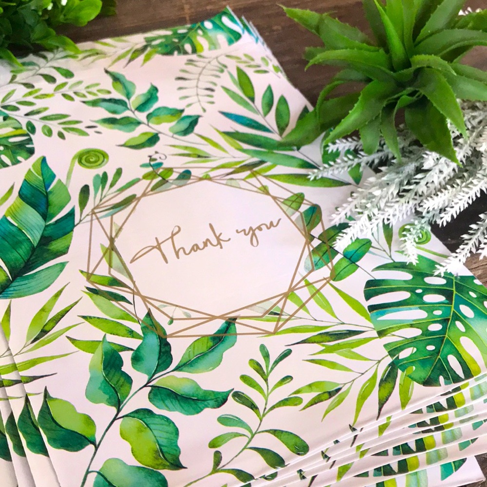 3/$20📦 10 botanical 10x13 polymailers + 10 FREE stickers - Picture 3 of 4